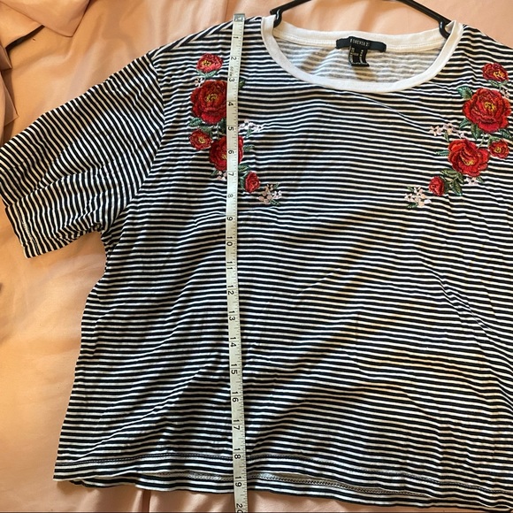 Forever 21 Embroidered Striped Shirt - Picture 6 of 6